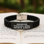 Funny Real Estate Agent Gifts - Amazing Glide lock Clasp Bracelet for Graduation, Gifts from Friends to Real Estate Agent, Real Estate Agent Appreciation Gifts