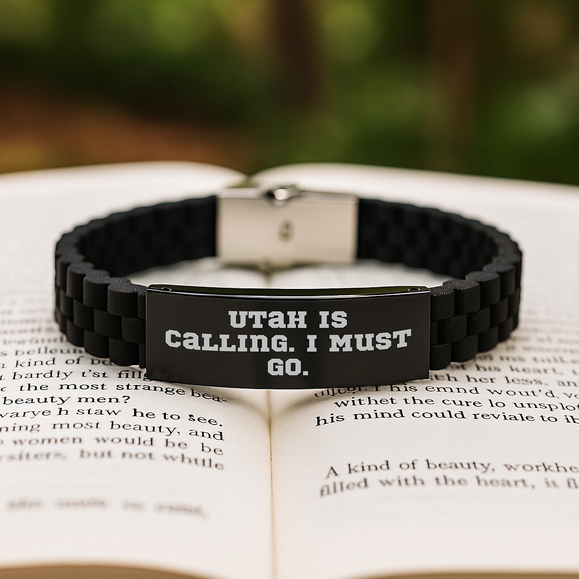 Utah Gifts from Men, Unique Inspirational Glide lock Clasp Bracelet for Women's Birthday, 'Utah Is Calling. I Must Go.' Quote, Adjustable and Durable, Perfect for Coworkers, Friends, or Family - Image 2