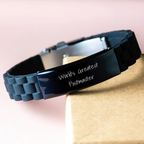 Funny Postmaster Quote Glide lock Clasp Bracelet, Gifts from Men to Postmaster on Valentine's - Image 3