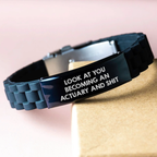 Actuary Glidelock Bracelet Novelty Gift for Friends – Bold Humor - Image 3