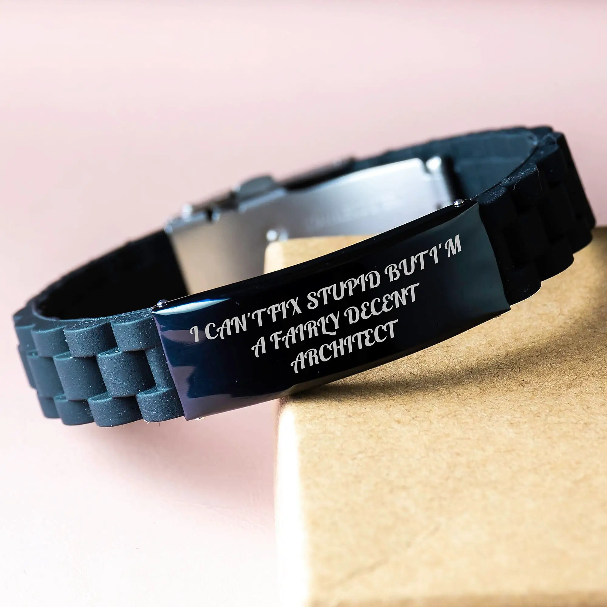 Funny Architect Glide lock Clasp Bracelet Gifts for Men Friends Coworkers Family - Graduation Unique Presents from Men Women Friends Coworkers Family - Image 3