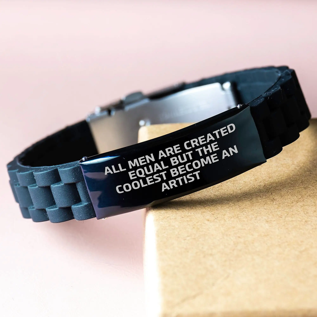 Artist Keepsake Glidelock Bracelet for Him Birthday Gift Bold Style - Image 3