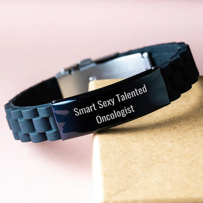 Smart Sexy Talented Oncologist Inspired Glide lock Clasp Birthday Unique Gift for Men from Family, Friends or Coworkers - 'He's the Best' Quote - Image 3