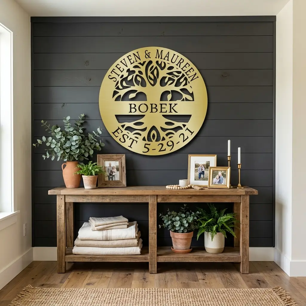 Personalized Tree of Life Metal Wall Art: Celebrate Heritage & Special Moments