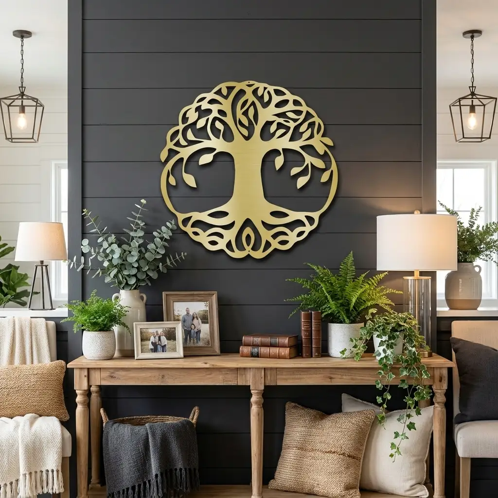Tree of Life Metal Wall Art | Family Tree Wall Decor | Nature Inspired Home Sign | Housewarming & Family Gift | Made in USA