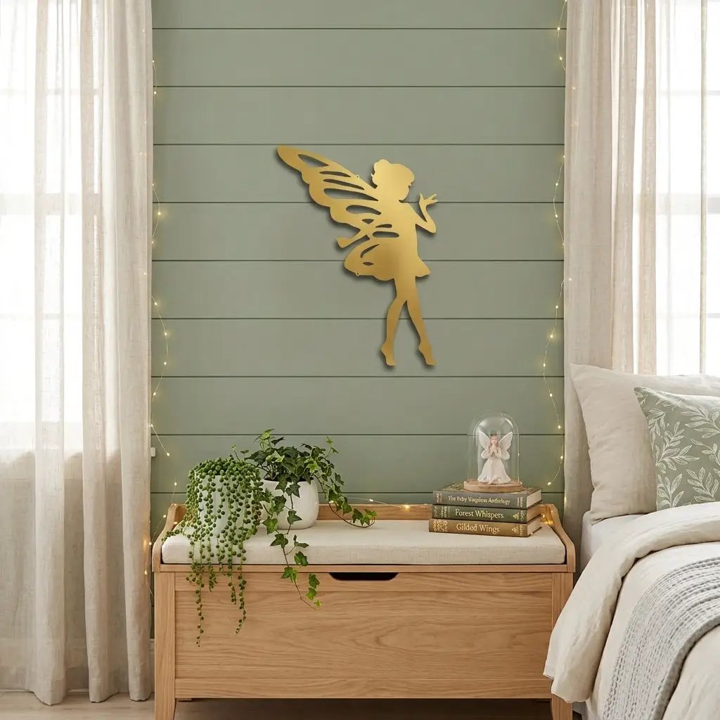 Fairy Pixie Metal Wall Sign