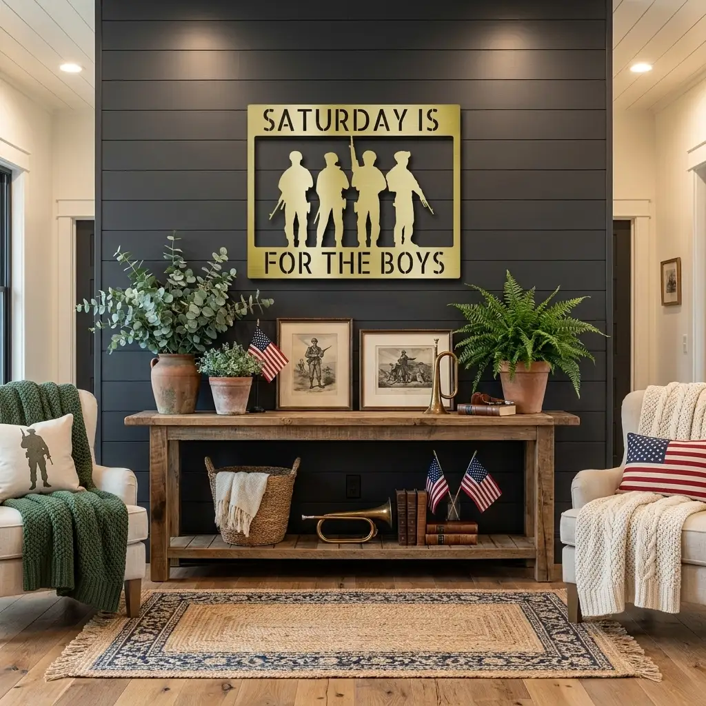 Soldier Custom Name Metal Sign Wall Art