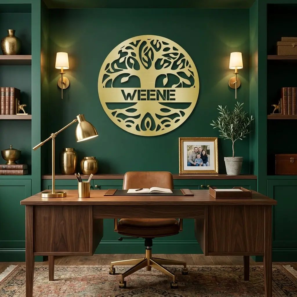 Personalized Tree of Life Metal Wall Art – Custom Family Name Sign – Tree of Life Metal Decor – Nature Inspired Family Wall Decor