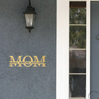 Personalized Mom Metal Wall Art – Custom Kids Names Sign with Heart Separators – Family Name Steel Décor – Mother’s Day Gift