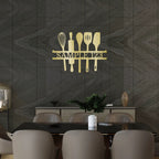 Personalized Kitchen Metal Sign Custom Family Name Wall Art Baking Utensil Decor Farmhouse Kitchen Sign Cooking Gift Idea