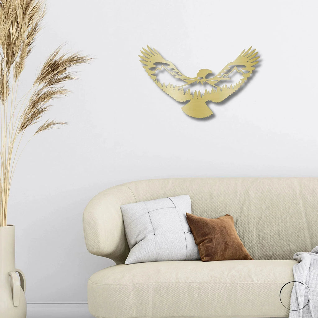 Eagle Scene Metal Art