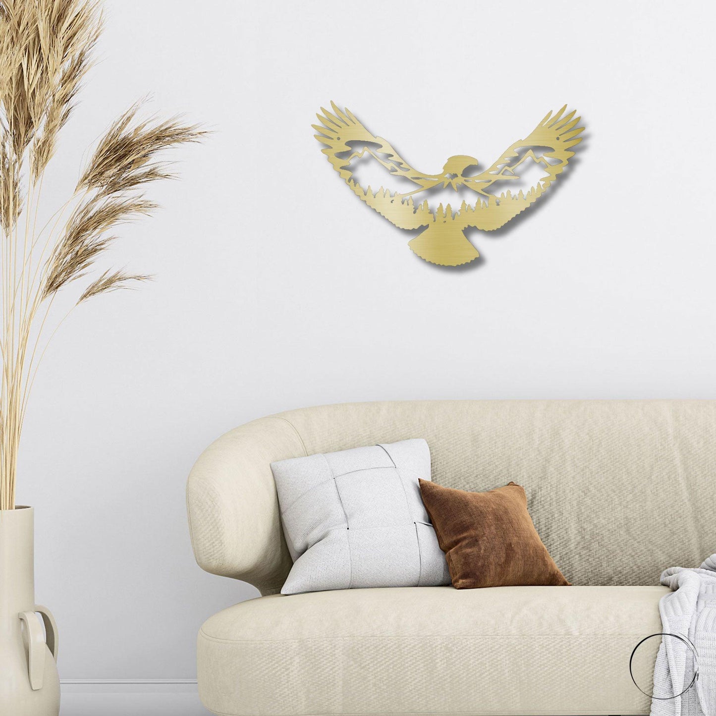 Eagle Scene Metal Art - Mallard Moon Gift Shop