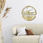 Tow Truck Custom Name Indoor Outdoor Steel Wall Sign