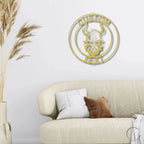 Forge Your Legacy: Personalized Viking Metal Art Wall Signs