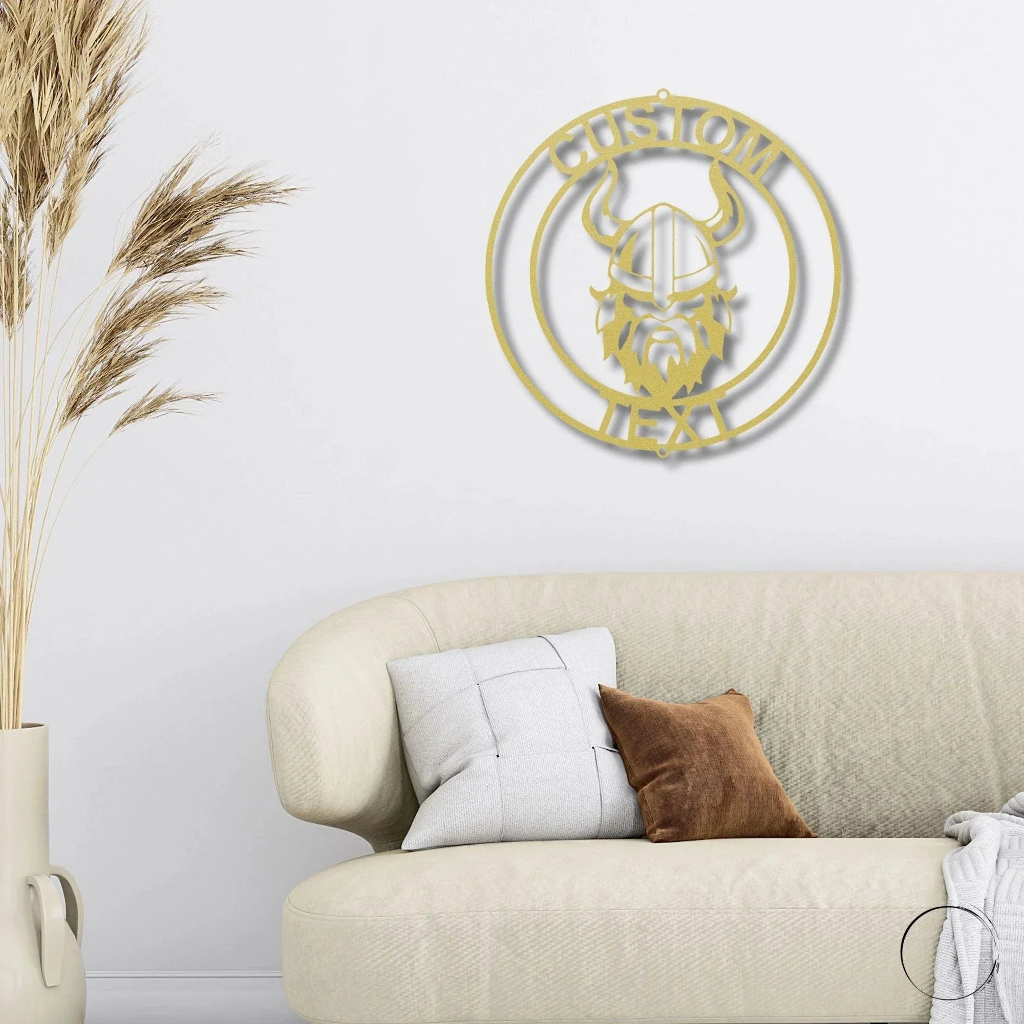 Forge Your Legacy: Personalized Viking Metal Art Wall Signs