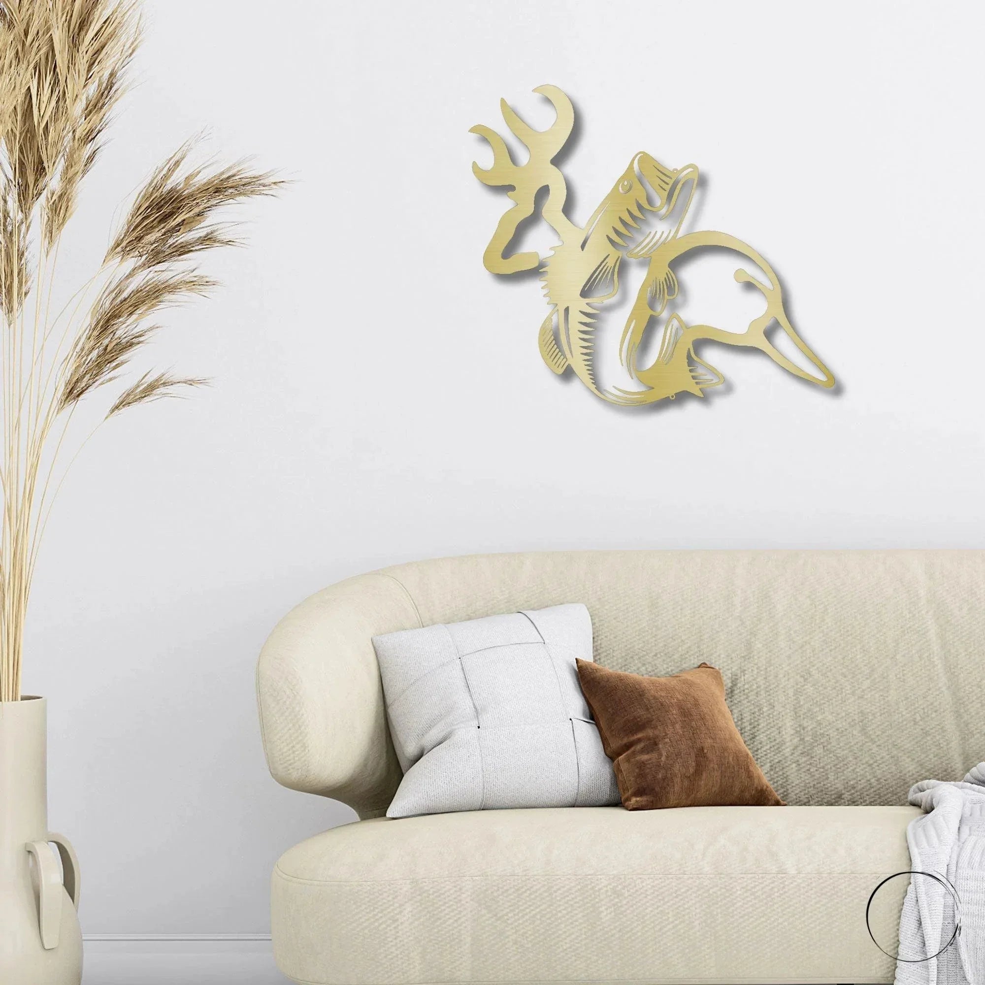 Wildlife Calling Fishing Deer Duck Hunting Metal Art Wall Sign