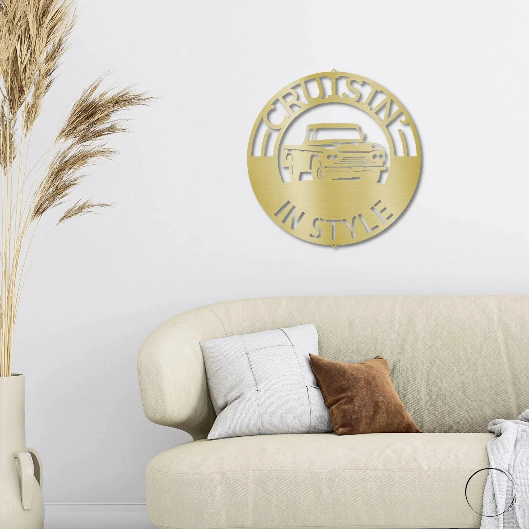 Classic Pickup Truck Personalized Indoor Outdoor Steel Sign Wall Sign