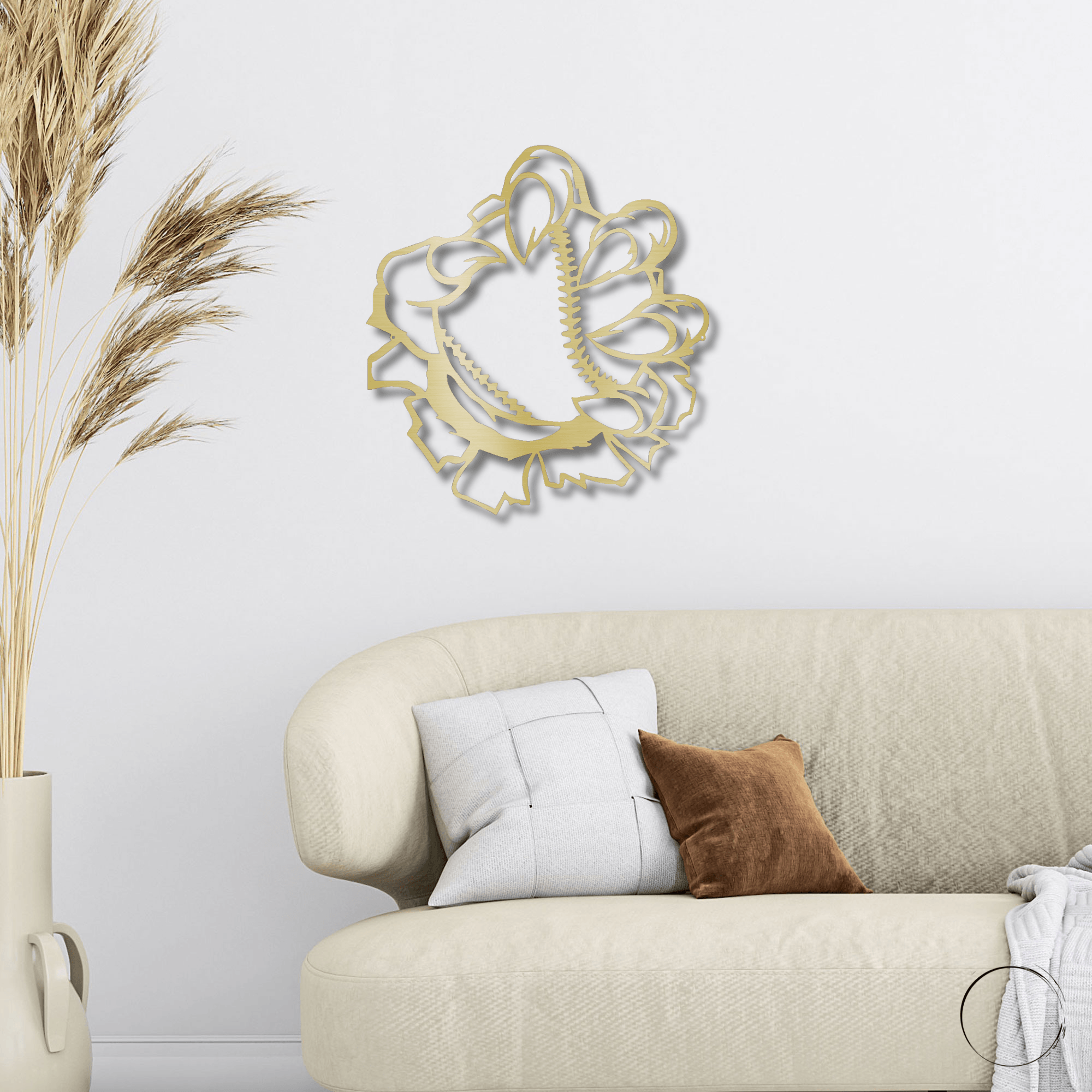 Baseball Monster Claw Metal Art Wall Sign - Mallard Moon Gift Shop