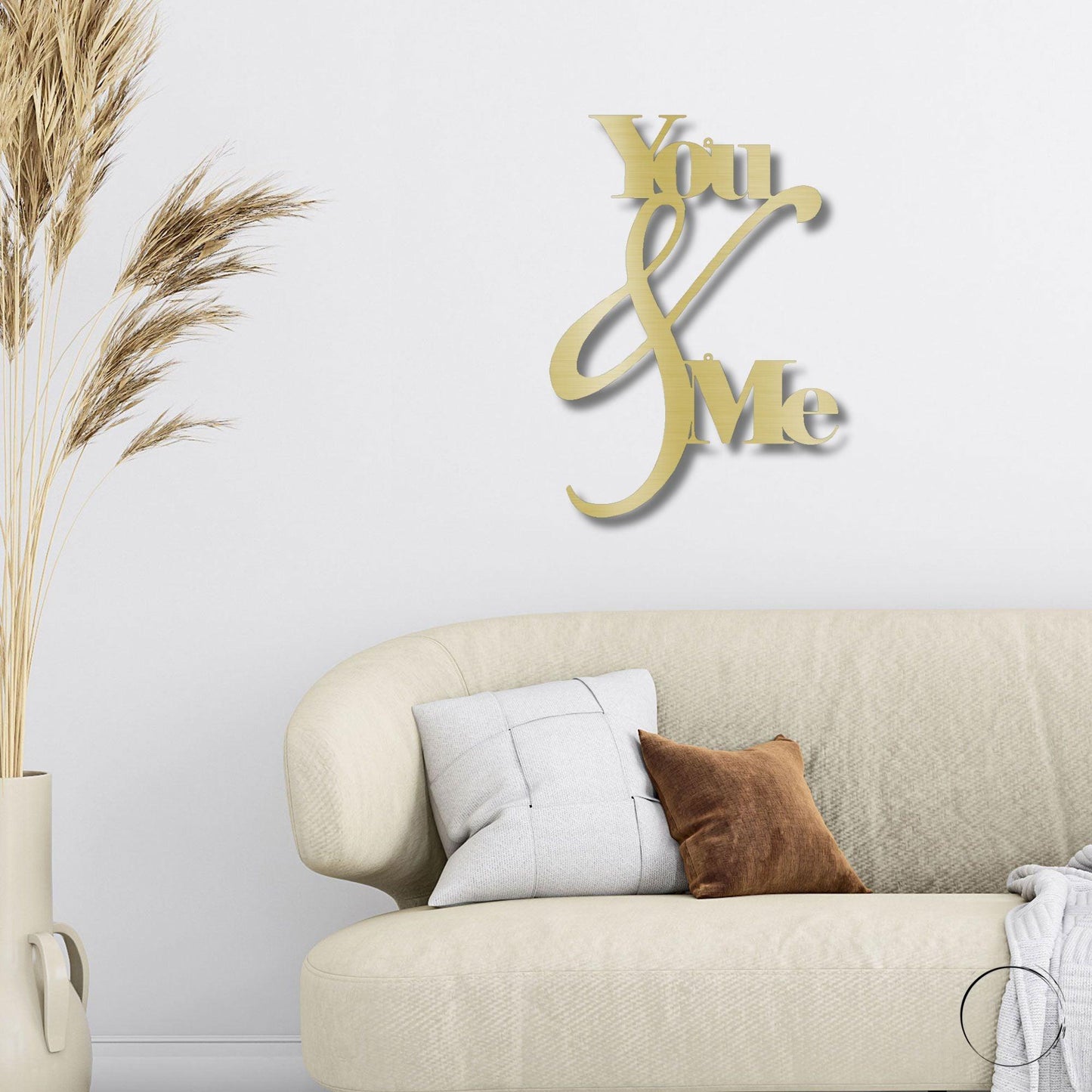 You and Me Quote Indoor Outdoor Steel Wall Sign - Mallard Moon Gift Shop