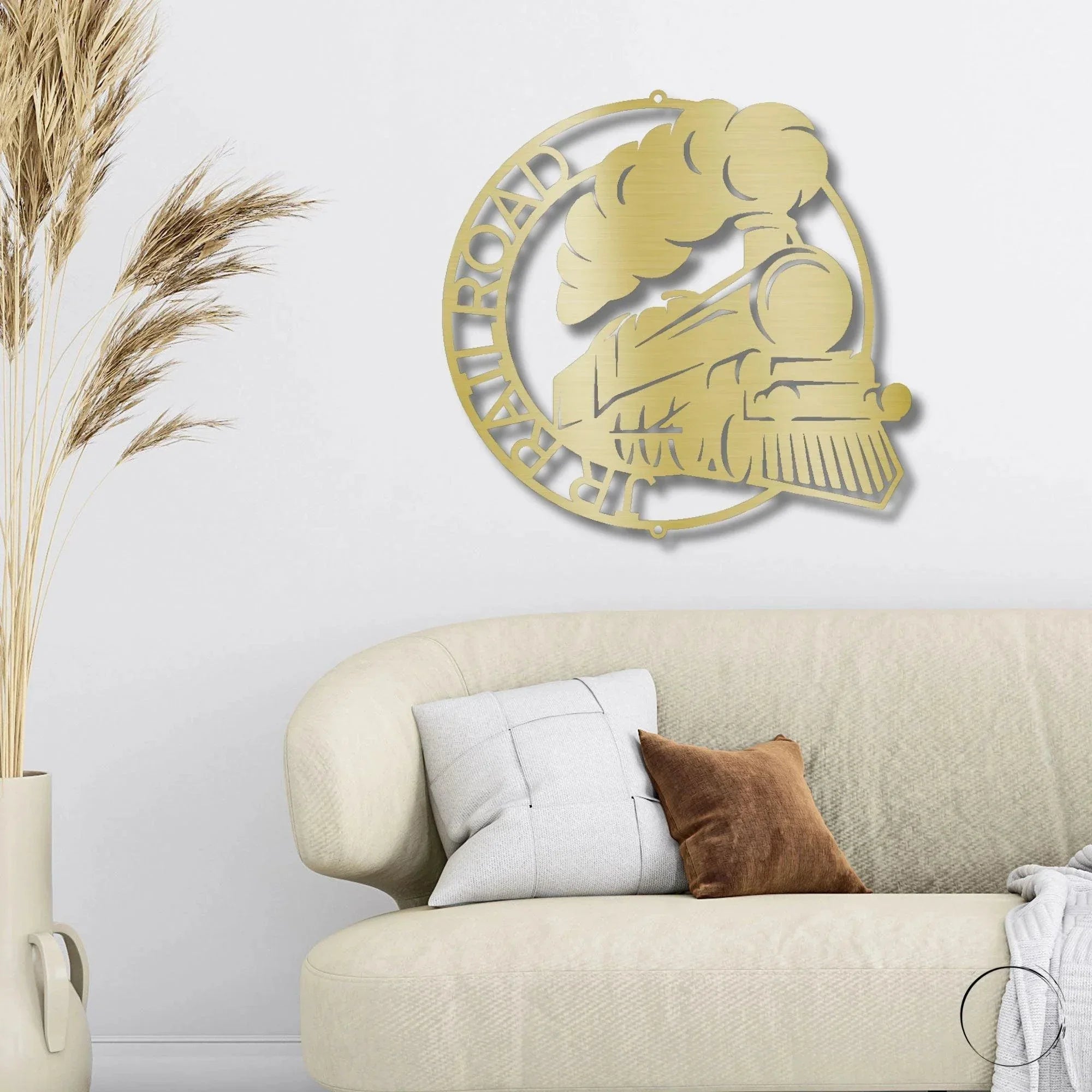 Steam Locomotive Train Custom Name Metal Art Wall Sign