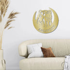 Roaring Bear Custom Name Indoor Outdoor Steel Wall Sign