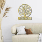 Personalized Tree of Life Metal Wall Sign: Celebrate Your Roots