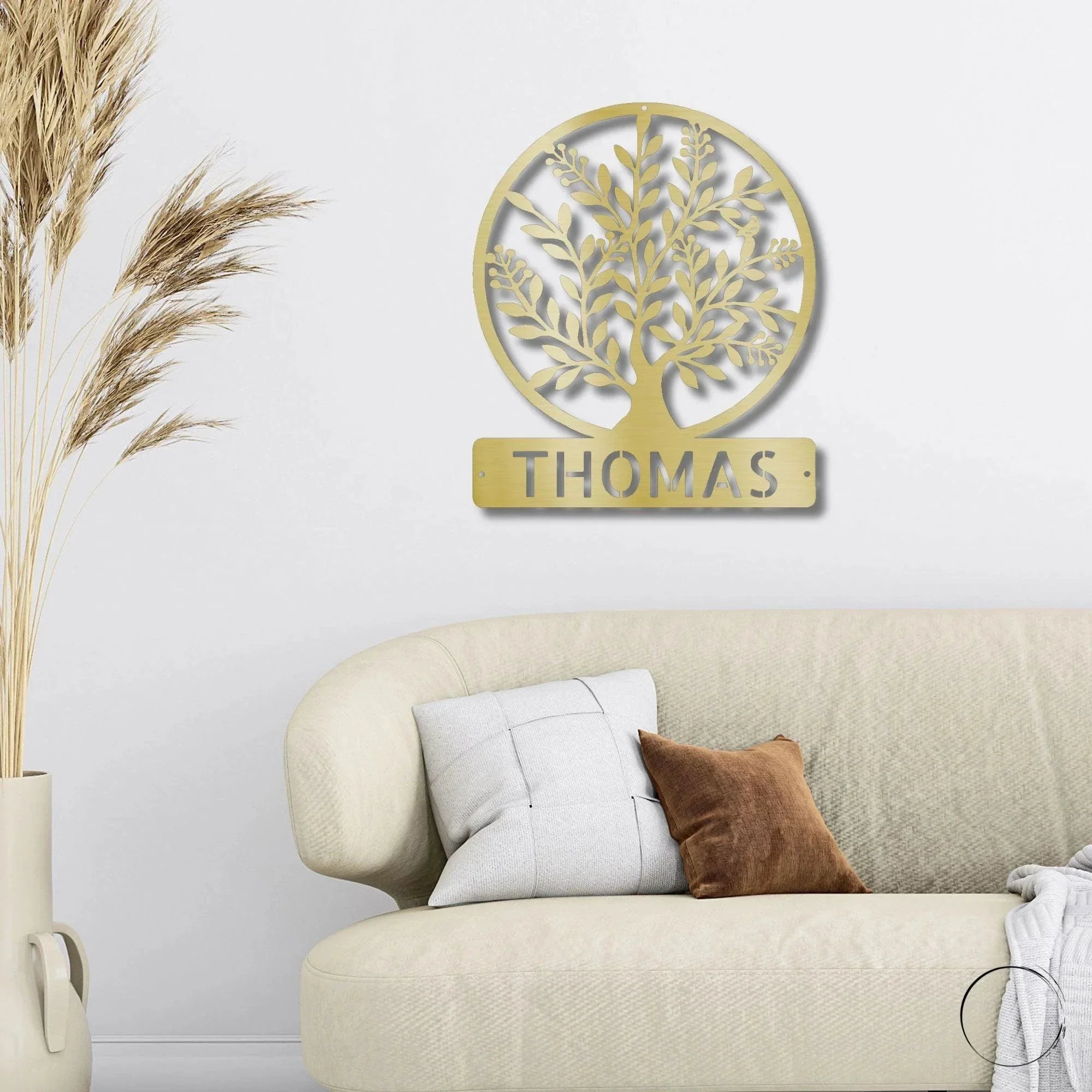Personalized Tree of Life Metal Wall Sign: Celebrate Your Roots