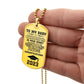 Graduation 2023 Engarved Dog Tag Necklace - Mallard Moon Gift Shop