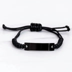 Granddaughter Engraved Black Rope Bracelet, Motivational Heartfelt Birthday, Christmas Holiday Gifts For Granddaughter, You are Braver than you Believe, Loved More than you Know