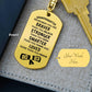 Granddaughter Graduation Gift Class of 2023 Engraved Keychain - Mallard Moon Gift Shop