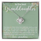Granddaughter I Will Always Be There - Love Knot Necklace