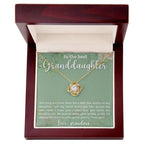 Granddaughter I Will Always Be There - Love Knot Necklace