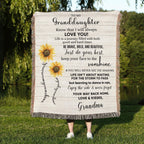 Granddaughter Keepsake Gift - Know that I Will Always Love You - Personalized Heirloom Woven Cotton Blanket
