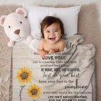 Granddaughter Keepsake Gift - Know that I Will Always Love You - Personalized Heirloom Woven Cotton Blanket