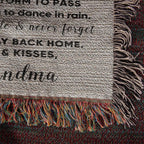 Granddaughter Keepsake Gift - Know that I Will Always Love You - Personalized Heirloom Woven Cotton Blanket