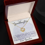 Granddaughter My Heart Will Always Follow You- Love Knot Necklace