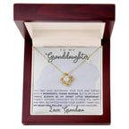 Granddaughter My Heart Will Always Follow You- Love Knot Necklace