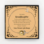 Granddaughter Sunflower Bracelet - To My Granddaughter You fill Our Hearts With Pure Joy. Our Moments With You We Will Always Treasure.
