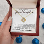 Granddaughter You Are Priceless- Love Knot Necklace
