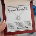Granddaughter You Are Priceless- Love Knot Necklace
