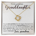 Granddaughter You Are Priceless- Love Knot Necklace