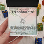 Granddaughter You Bring Laughter and Sunshine - Love Knot Necklace