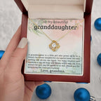 Granddaughter You Bring Laughter and Sunshine - Love Knot Necklace
