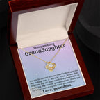 Granddaughter You Fill My Heart With Joy - Love Knot Necklace
