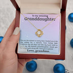 Granddaughter You Fill My Heart With Joy - Love Knot Necklace