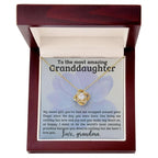 Granddaughter You have me Wrapped Around Your Finger- Love Knot Necklace