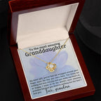 Granddaughter You have me Wrapped Around Your Finger- Love Knot Necklace