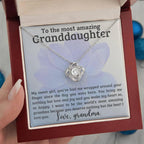 Granddaughter You have me Wrapped Around Your Finger- Love Knot Necklace