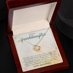 Granddaughter You Make Me Smile- Love Knot Necklace