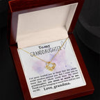 Granddaughter You Mean So Much To Me - Love Knot Necklace